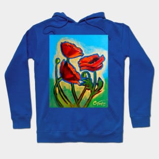 Red Poppies Hoodie